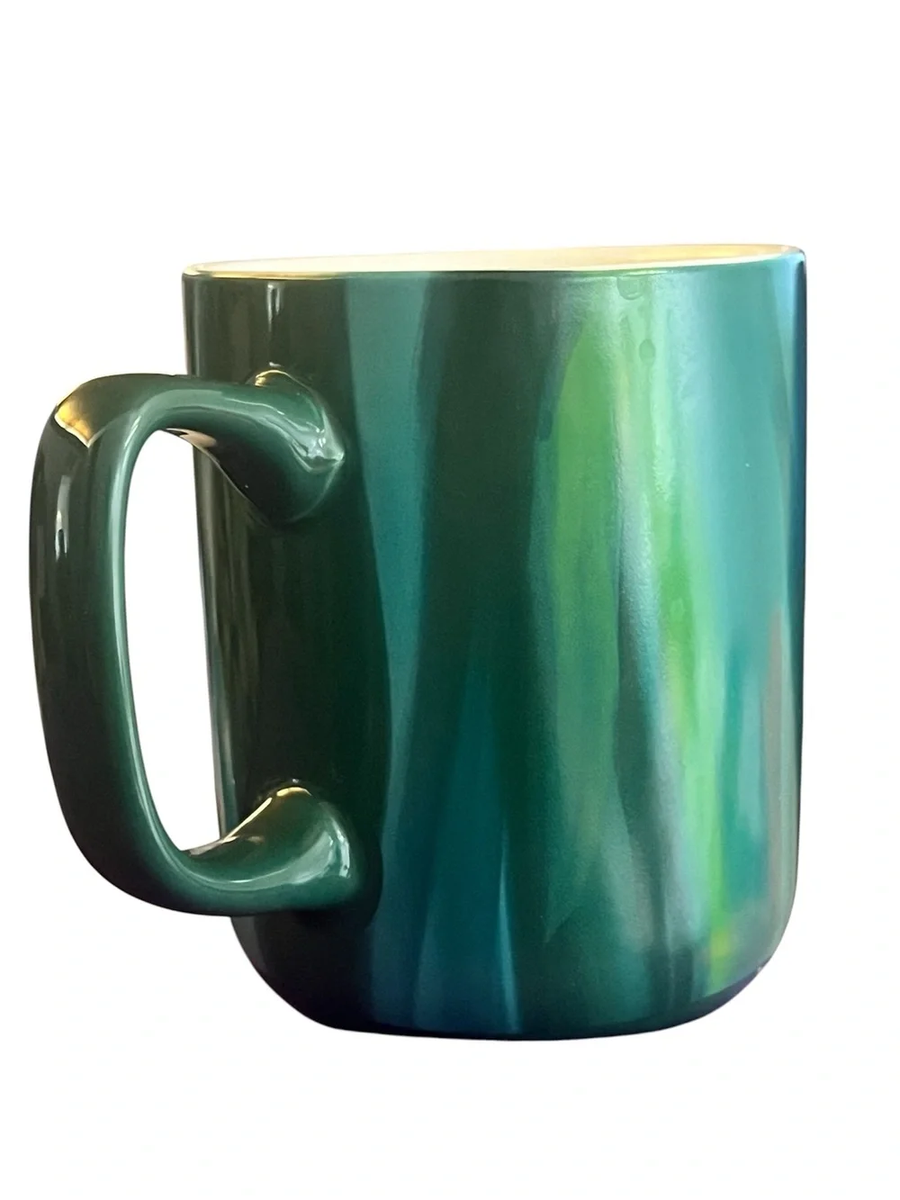 Starbucks 15 oz Green and White Ceramic Mug Base
